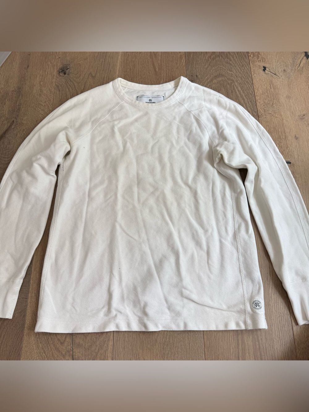 Reigning Champ Cream Crewneck Sweatshirt